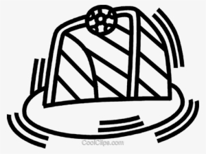 Soccer Net Royalty Free Vector Clip Art Illustration #586523