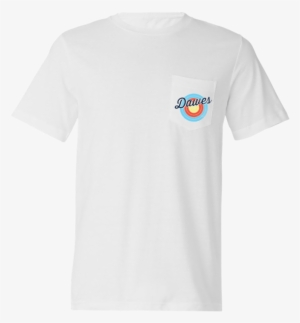 Bullseye White T Shirt - Pocket Tee White #586571