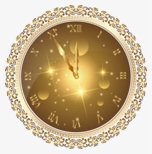 New Year Clock Png #587433