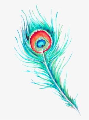 Peacock Feather Hd Beautiful Png - Peacock Feather Watercolor Free #588191