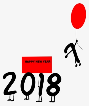 Ftestickers Happynewyear 2018 2017-2018 - Happy New Year 2018 Graphic #588751