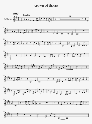 Crown Of Thorns Sheet Music 1 Of 1 Pages - Clash Of Warriors Flute #589594