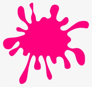 Pink Paint Splatter Clipart - Black Paint Splash Clipart #589718
