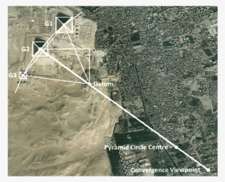 Satellite Image Of The Three Main Pyramids Of Giza - Pyramid Of Giza Satellite View #5801721