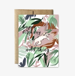 Jungle Cat Birthday Card - Greeting Card #5802063