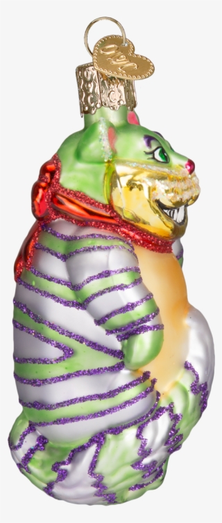 12052 Old World Christmas Cheshire Cat Glass Ornament - Kiwi Glass Ornament By Old World Christmas #5802563