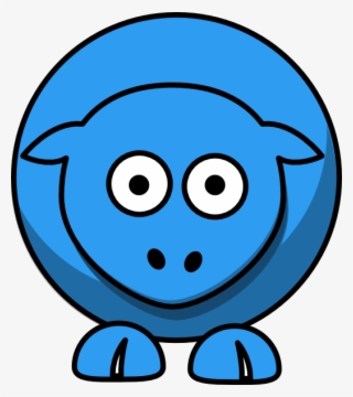 Original Png Clip Art File Sheep Cartoon Blue 2e9df2ff #5803879