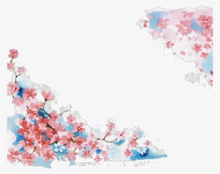 Ftestickers Watercolor Flowers Frame Borders Pink - Watercolor Cherry Blossom Shower Curtain #5804252 Ftestickers Watercolor Flowers Frame Borders Pink - Watercolor Cherry Blossom Shower Curtain #5804252