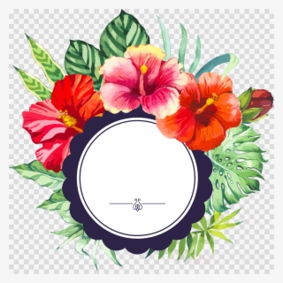 Watercolor Floral Borders Clipart Watercolor - Flower Border Clipart Png #5804312