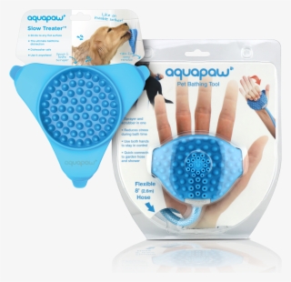 Aquapaw® Pet Bathing Tool And Slow Treater™ Combo - Dog #5805368