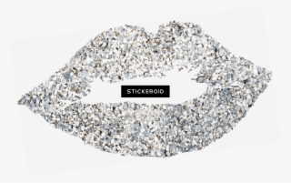 Silver Kiss Lips Glitter - Diamond #5805533