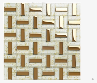 Crystal Glass Tiles Gold Plated Tile Kitchen Wall Backsplash - Mosaic #5805959
