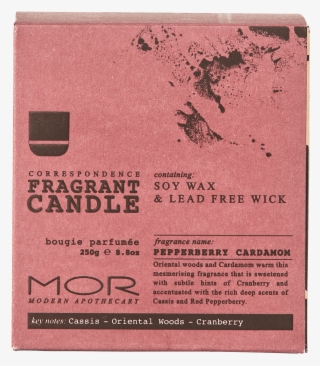 Cofc05 Pepperberry Cardamom Fragrant Candle Box - Mor Correspondence Candle - Kashmir Petals 250g #5807888