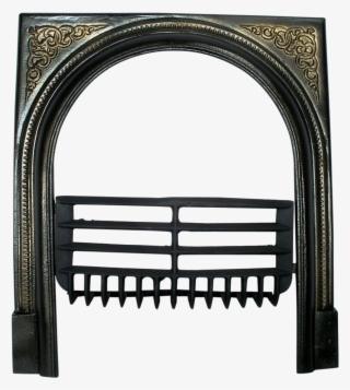 Vintage Art Deco Cast Iron Arched Door Frame Surround - Door #5809124