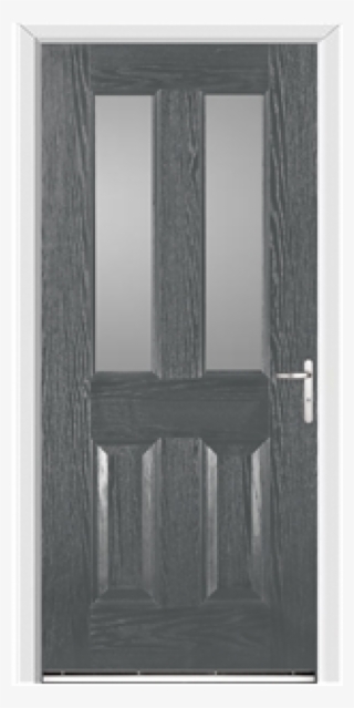 Windsor Grey External Glazed Fire Door With Frame And - Screen Door #5809302