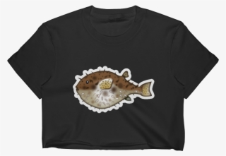 Emoji Crop Top T Shirt - Fugu #5811330