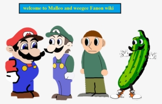 Welcome To Malleo And Weegee Fanon Wiki - Pickle Kisser Rectangle Magnet #5812025