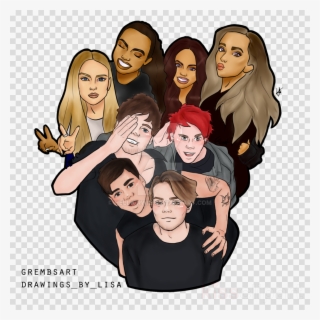 Download Little Mix And 5sos Clipart Jesy Nelson Perrie - Little Mix Cartoon Drawings #5813947