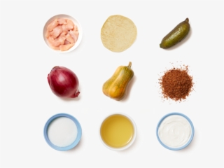 Spiced Chicken & Honeynut Squash Tostadas With Pickled - Red Onion #5814616