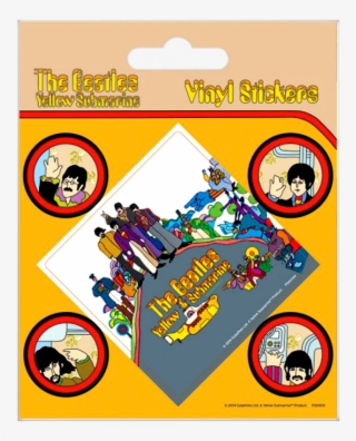 Купете Vinyl Sticker Set The Beatles Yellow Submarine - Yellow Submarine Album Cover #5814721