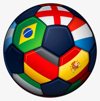 Football With Flags Transparent Png Clipart Pictureu200b - World Cup 2018 Football Clipart #5815124