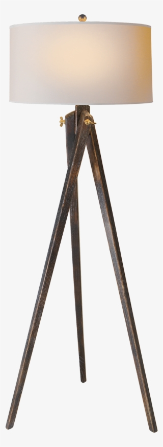 Tripod Floor Lamp In French Wax With Natural Paper - Lighting #5816101