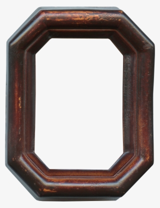 Brown Wooden Oval Picture #5817531