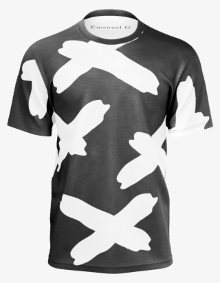 Painted X White Men's Shirt - Active Shirt #5817900