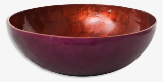Beet Red Capiz Shell Salad Bowl - Bowl #5817971