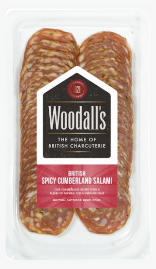Spicy Cumberland Salami - Woodall’s Air-dried Smoked Pancetta 100g #5818674