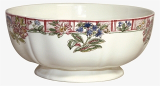 1 Open Vegetable Nr - Gien Jardin Imaginaire Salad Bowl #5818822