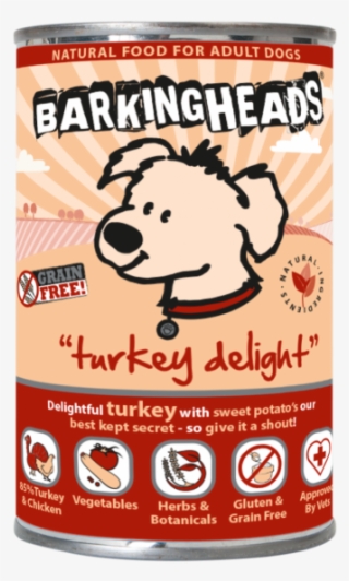 Barking Heads Wet Dog Food 400g X 6pk - Barking Heads Turkey Delight Wet Dog Food Tins - 6 #5819414
