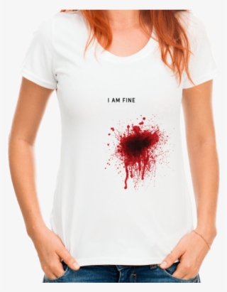 Buy I Am Fine Women's T-shirt By Dokkanafkar #5825719