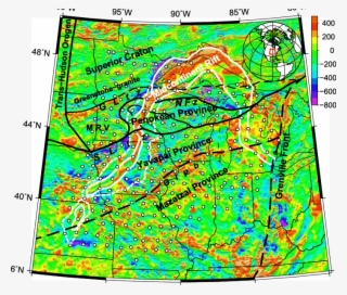 Mt Site Locations , Geologic Terrane Map Of Precambrian - United States Geological Survey #5826337