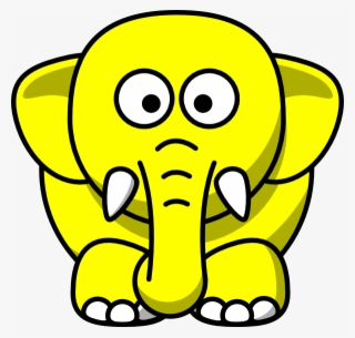 Original Png Clip Art File Yellow Elephant Svg Images #5827836