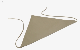 Tie Handkerchief Scarf In Khaki Linen #5828387