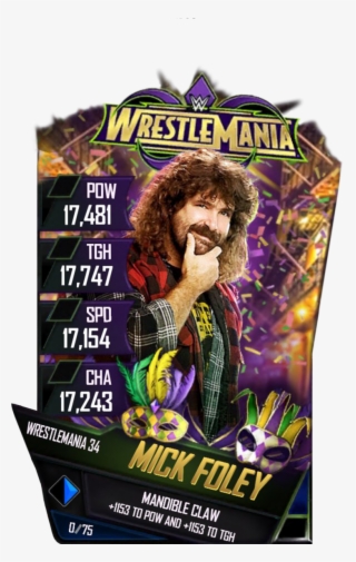 Supercard Mickfoley S3 14 Wrestlemania33 Halloffame - Ronda Rousey Wwe Supercard #5829188