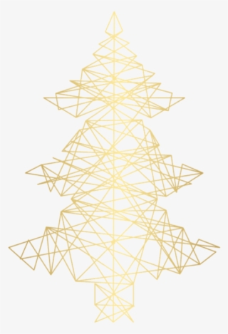 Free Png Gold Decorative Xmas Tree Png Images Transparent - Portable Network Graphics #5831584