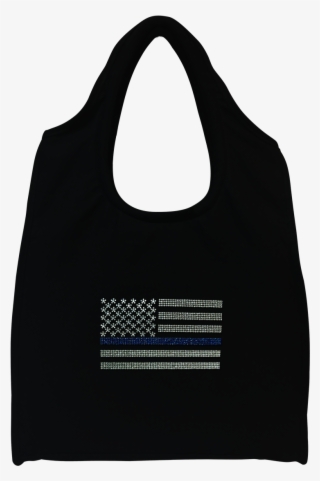 Blue Line Flag Tote Bag - Tote Bag #5831961