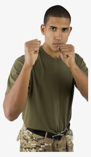 Student - Holding Fists Up #5832014