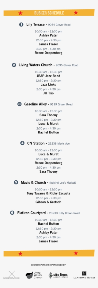 Fljaf Jazz Buskers Schedule - Portable Network Graphics #5833739