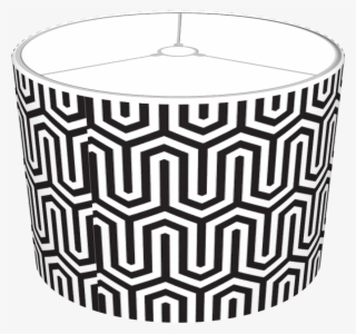 Egyptian Black And White Pattern Lamp Shades - Black White Pattern Lamp Shade #5833936
