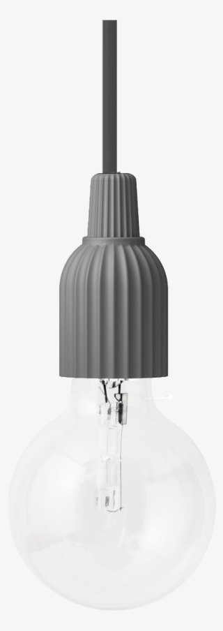 Dark Grey, 15 Cm - Porcelanowa Lampa Wisząca Lp Fitting, Ciemnoszara - #5834518