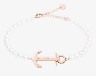 Paul Hewitt Anchor Spirit Pearl Ip Rose Gold Jewellery - Paul Hewitt Armband Perlen #5835170
