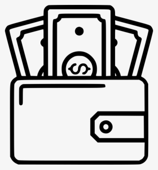 Purse Payment Money Cash Currency Notes Svg - Pocket Money Icon Png #5836157