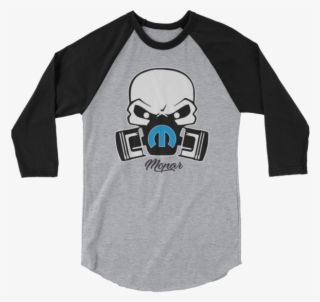 Mopar Skull 3/4 Sleeve Raglan Shirt #5838126