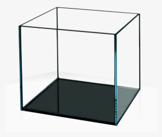 Glass Cube Png Clip Art - Rimless Vs Rimmed Aquarium #5838840
