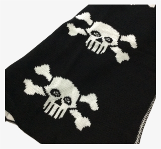 Cotton Cot Cable Knit Blanket White Skulls Reversible - Skull Blanket For Babies #5839745