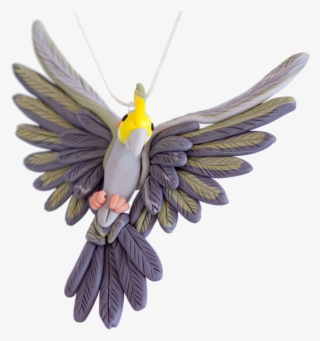 Handcrafted Cockatiel Necklace - Cockatiel Transparent #5841033
