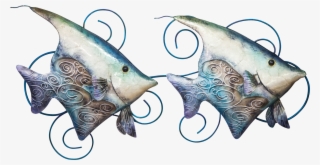 The Seashell Company Banner Fish With Capiz Shell Wall #5842483